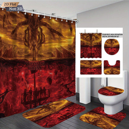 Stranger Things Adventure-Themed Digital Bathroom Set