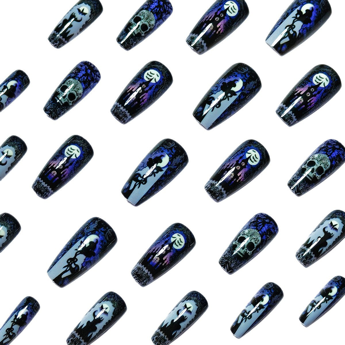 Gothic Themed Nail Art Acalora