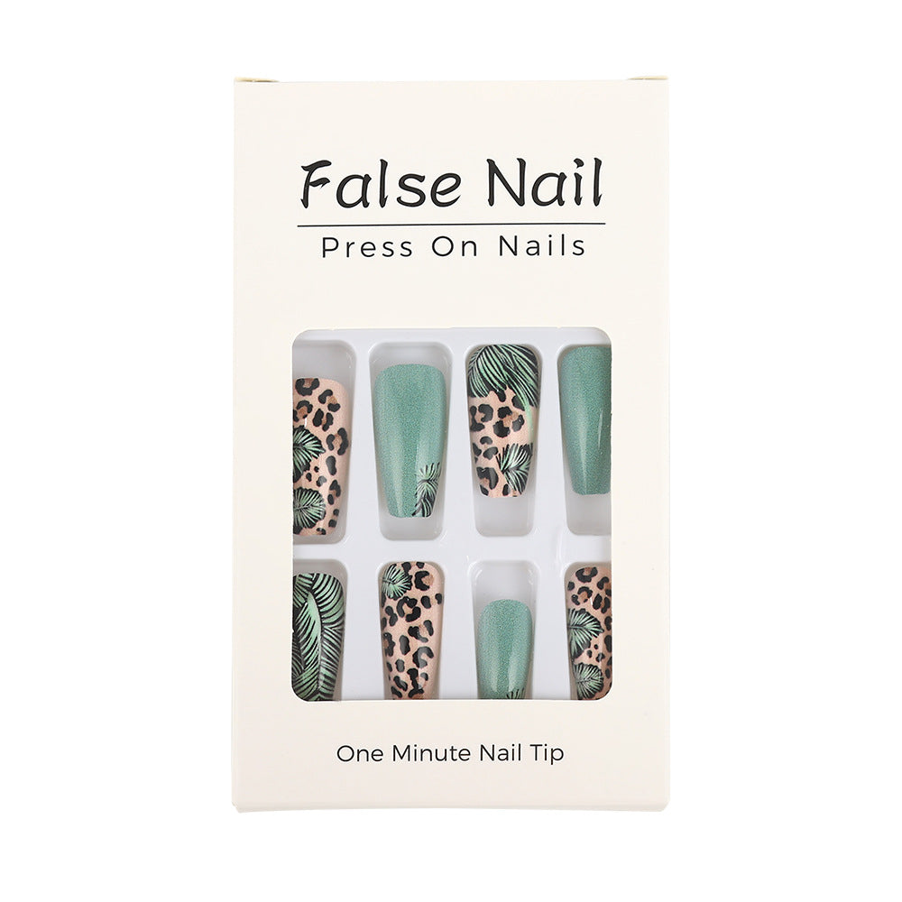 Creative artificial nails with tropical and animal design Acalora