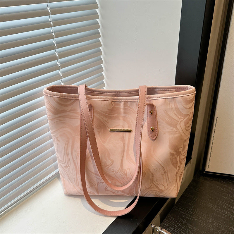 Stylish Marble Pattern Tote Bag Acalora