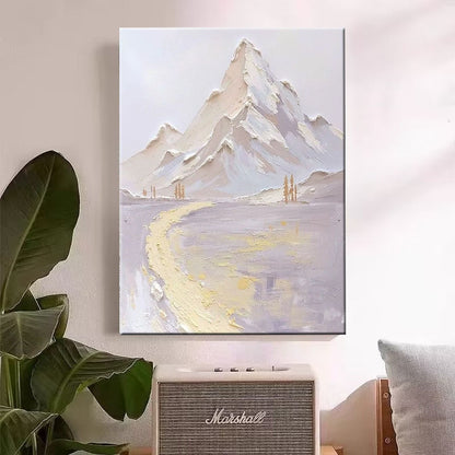 Abstract Mountain Landscape Canvas Artwork