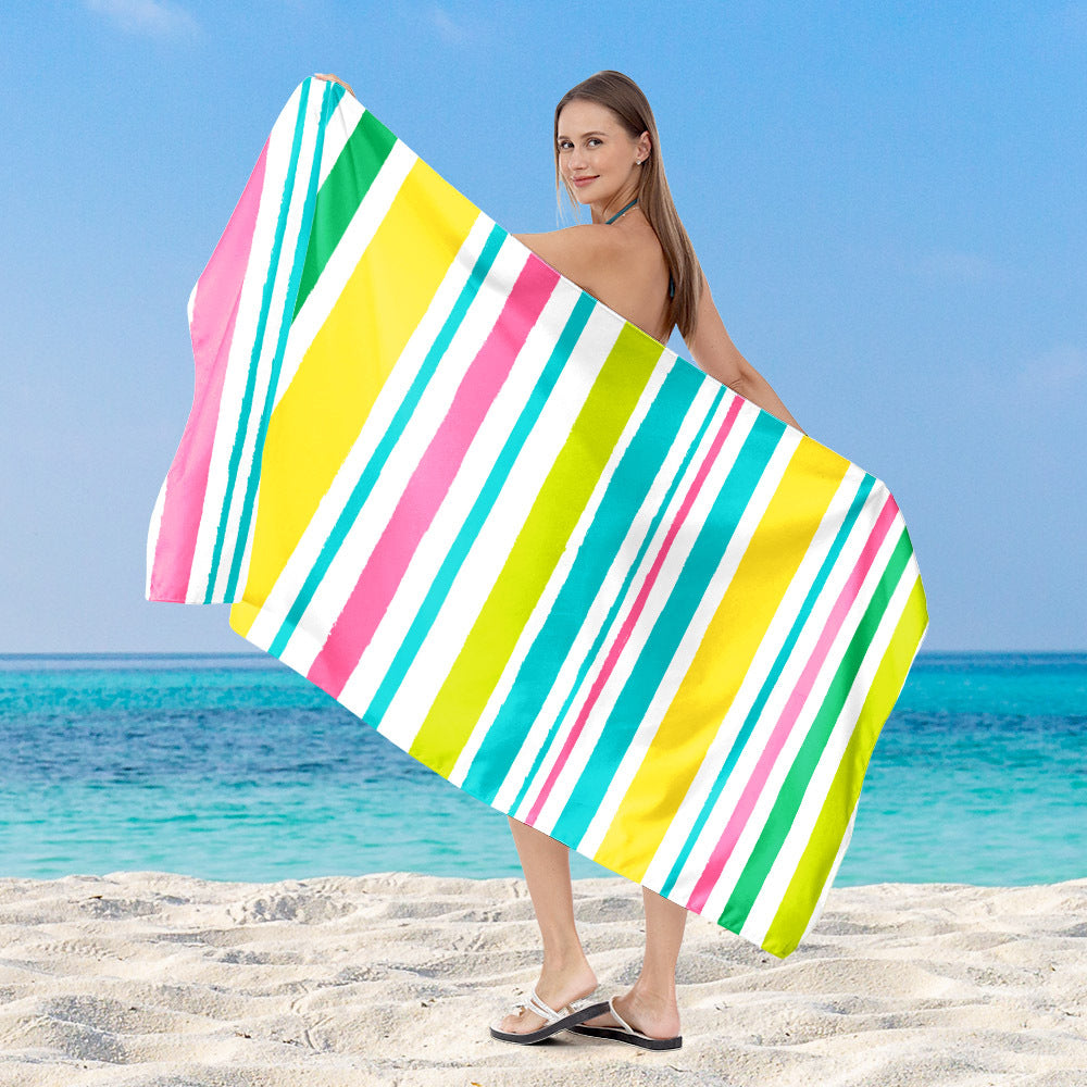 Beach towel with modern, wide stripe pattern Kalsten