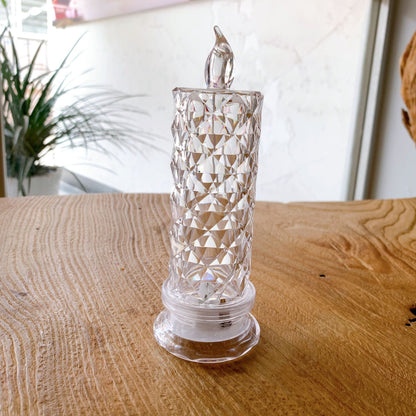 Decorative Crystal LED Flameless Candle Jar Acalora