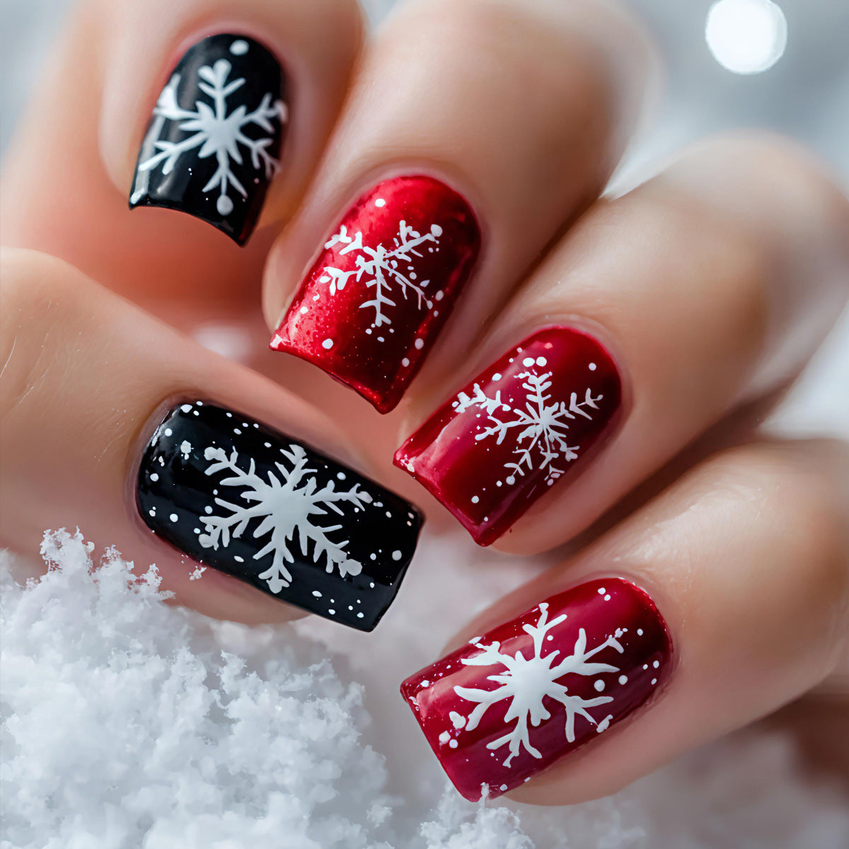 Themed Winter Holiday Nail Art Acalora
