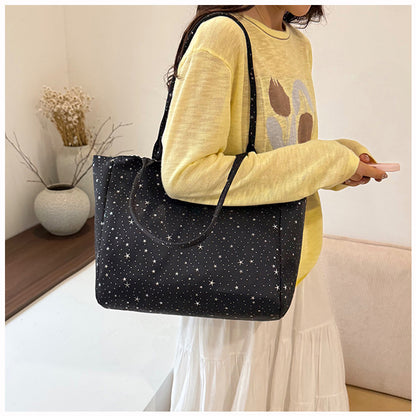 Stylish Star-Patterned Tote Bag Acalora