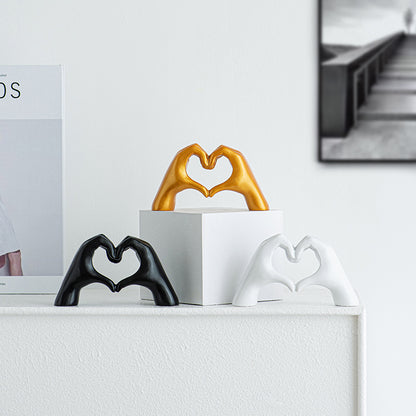 Decorative Heart-shaped Sculpture Acalora