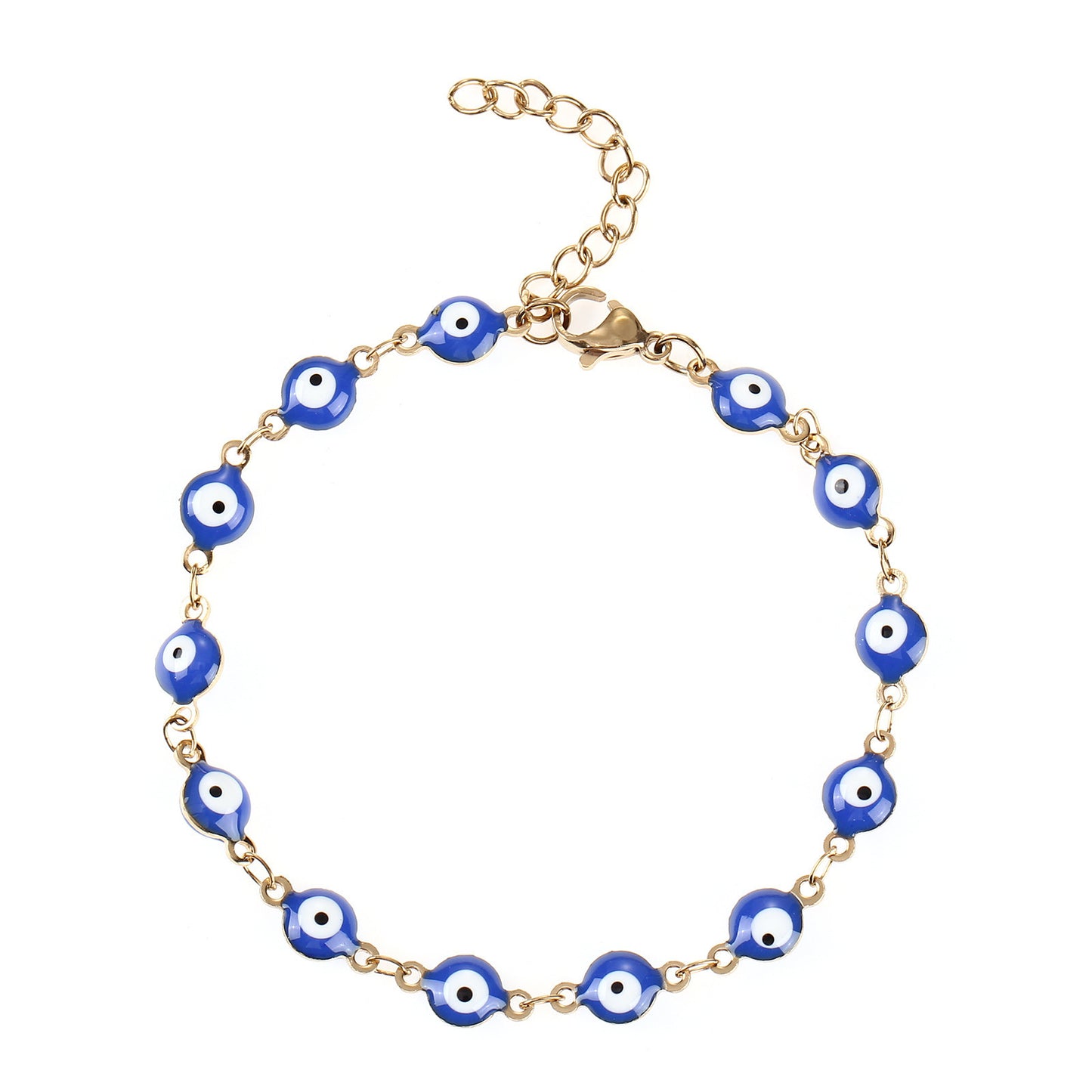 Colorful Evil Eye Charm Bracelet Acalora