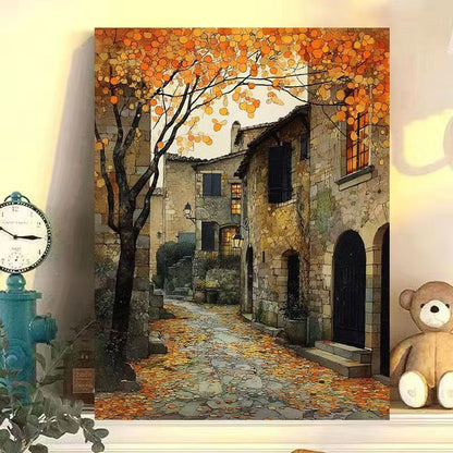 Vintage European Landscape Canvas Art Print