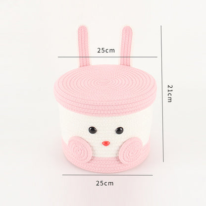 Playful Storage Basket in Bunny Design Acalora