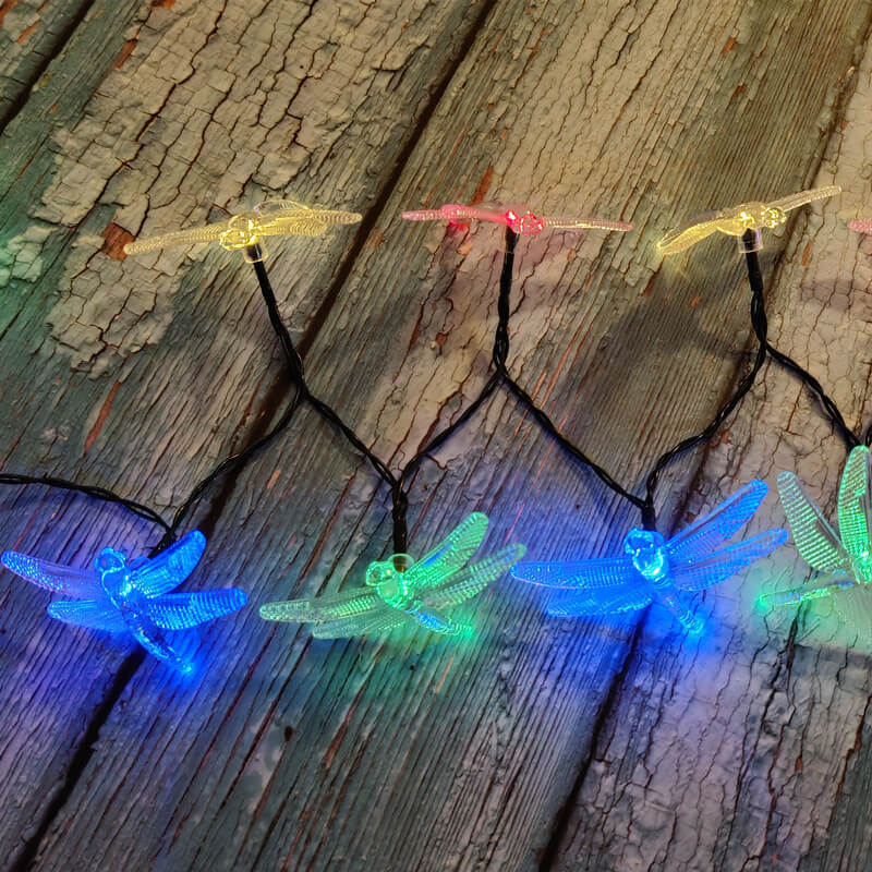 BowLift | Outdoor Solar Dragonfly Waterproof LED Lights Festival Party Decoration String Lights