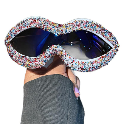 Women statement sunglasses with sparkling crystal embellishments Bowlift