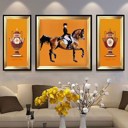 Horse Riding Theme Art Set