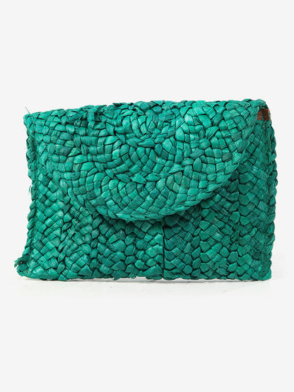 Women's Handmade Braided Natural Material Shoulder Bag Karnz