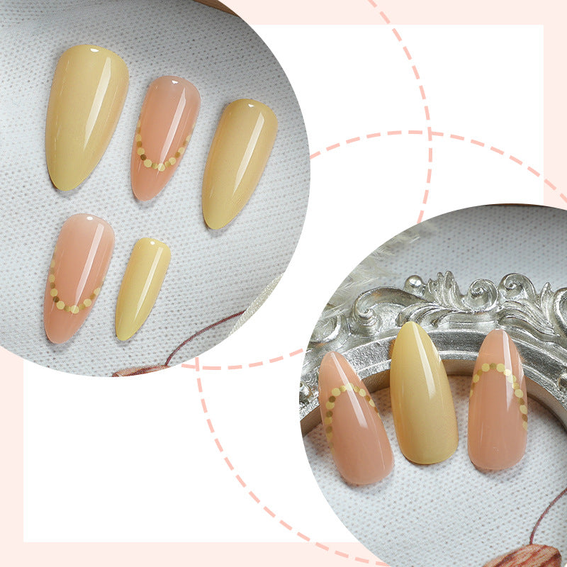 Elegant Natural Finish Press-On Nail Set Acalora