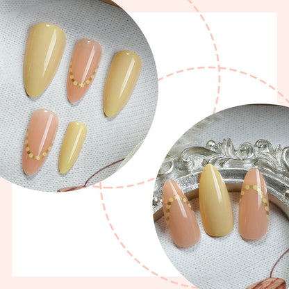 Elegant Natural Finish Press-On Nail Set Acalora