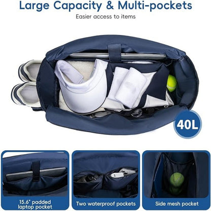 Stylish Quilted Sports Tote Acalora