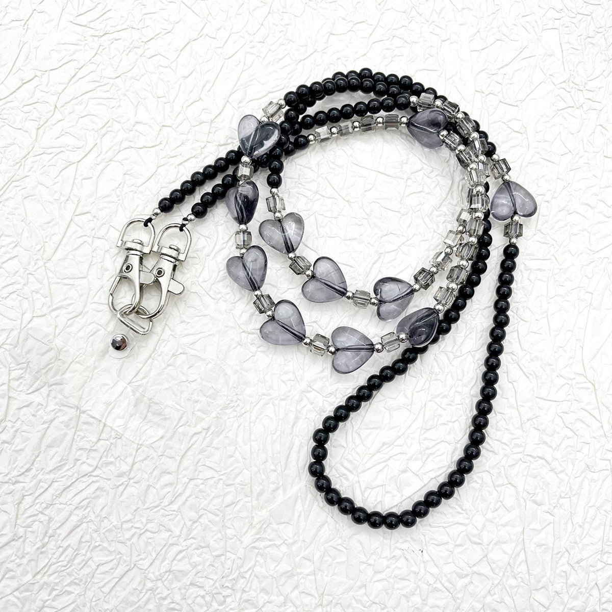 Beaded Eyewear Chain with Stylish Checker Design Acalora