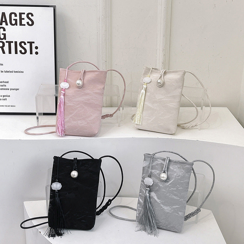 Elegant Textured Mini Crossbody Bag Acalora