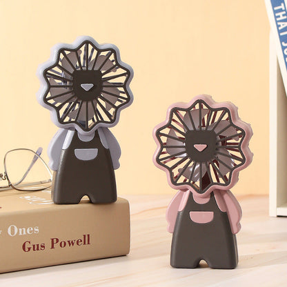 Women's creative mini handheld fan with floral motif Brehn
