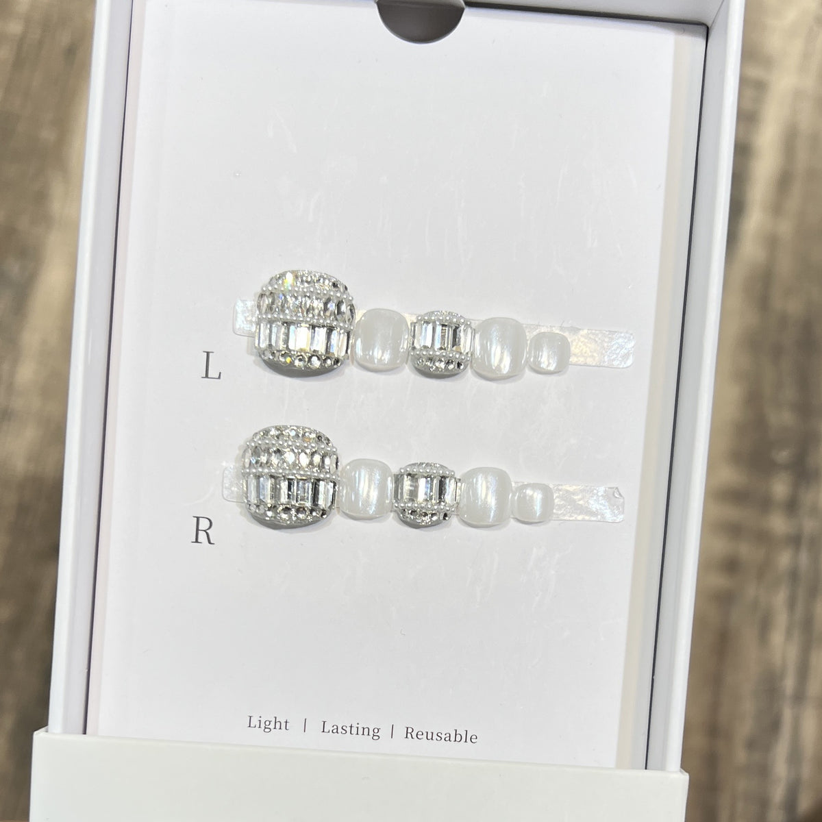 Decorative Crystal-Embellished Hair Clip Set Acalora