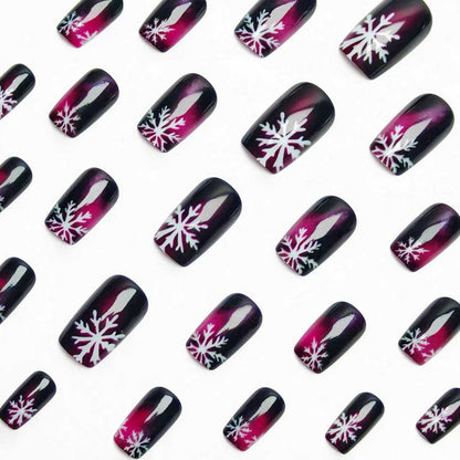Winter-Themed Detailed Nail Art Acalora