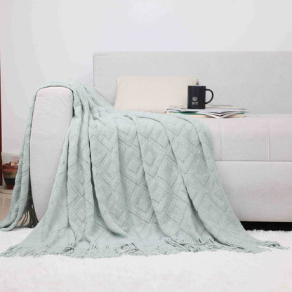 Cozy Knit Throw Blanket