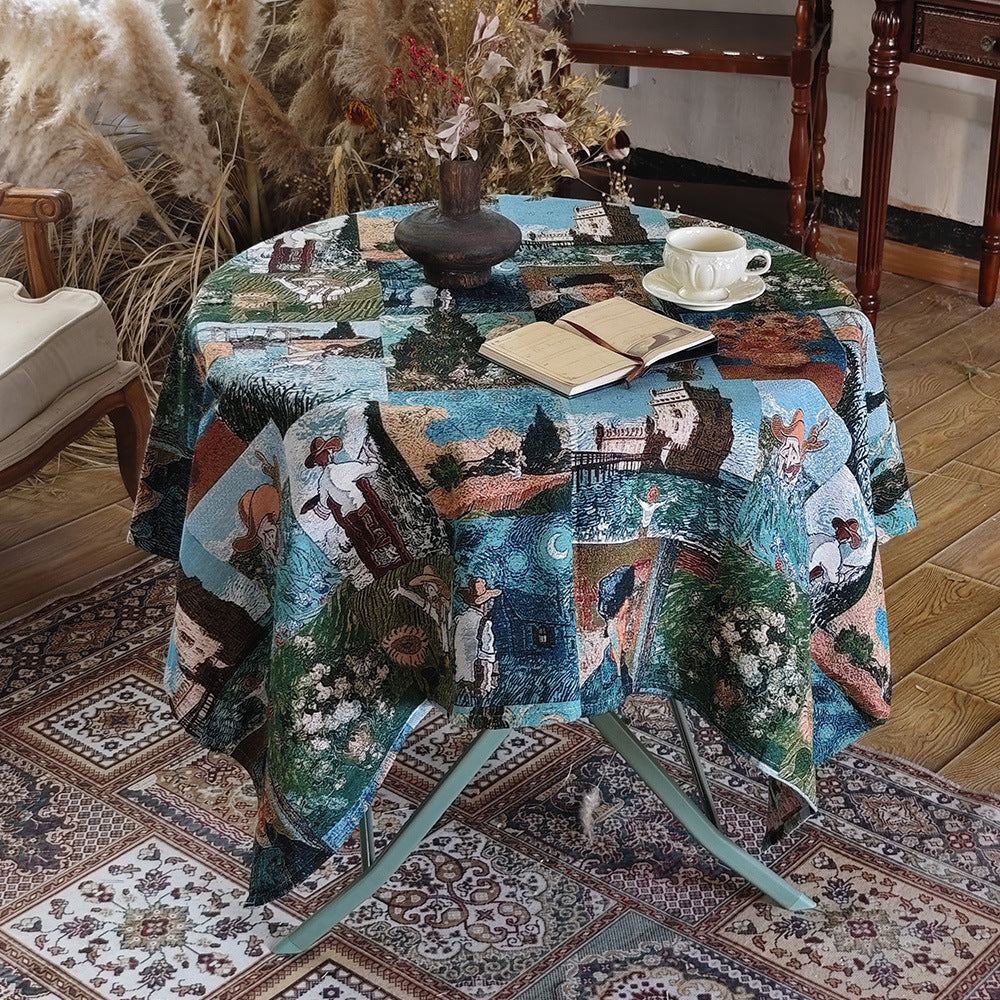 Elegant Floral Table Cover