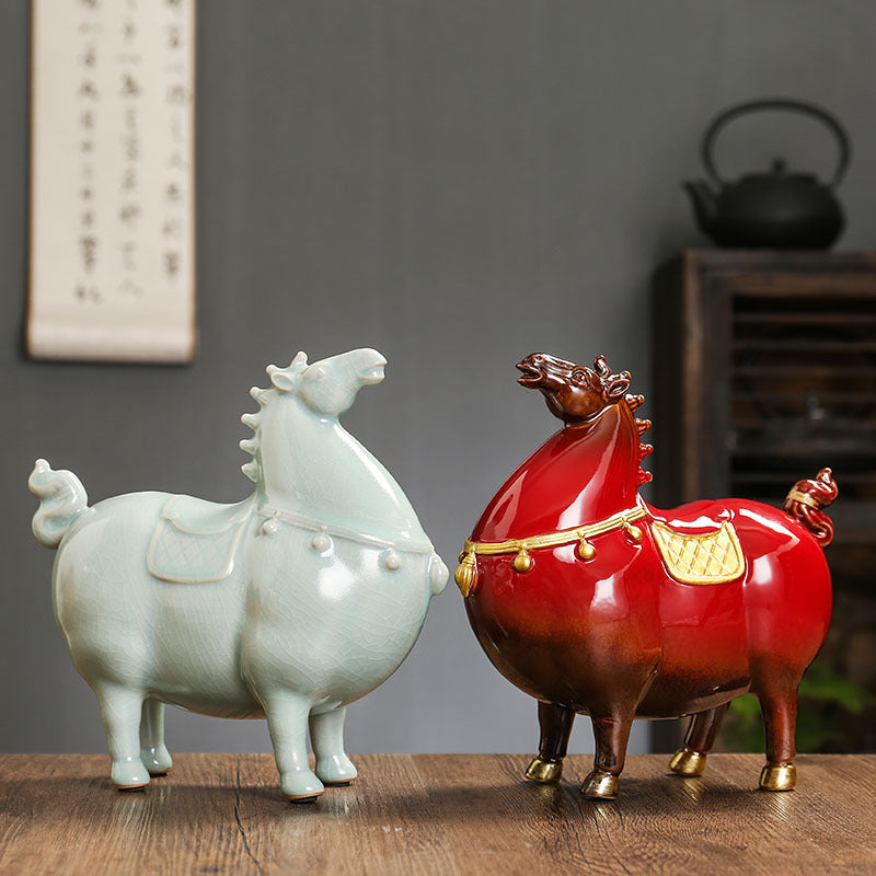 Decorative ceramic horse Acalora