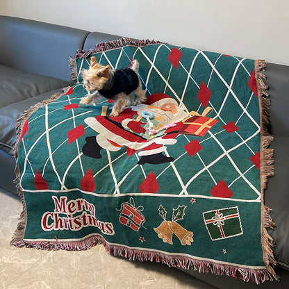 Festive Patterned Throw Blanket