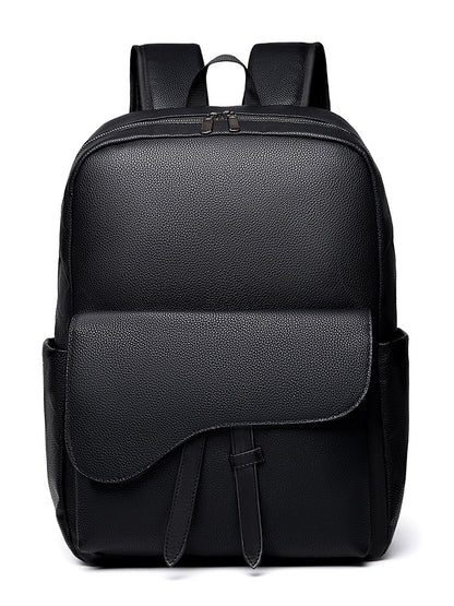 Elegant Textured Leather Backpack Acalora