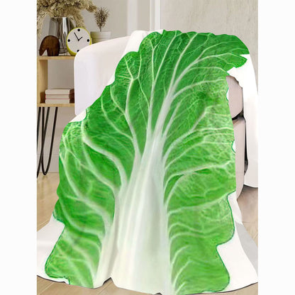 Leaf-Inspired Soft Plush Throw Blanket