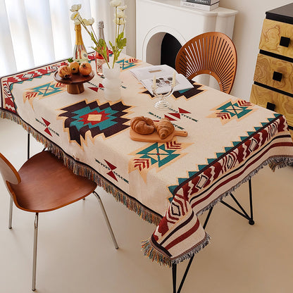 Artistic Cartoon-Inspired Tablecloth