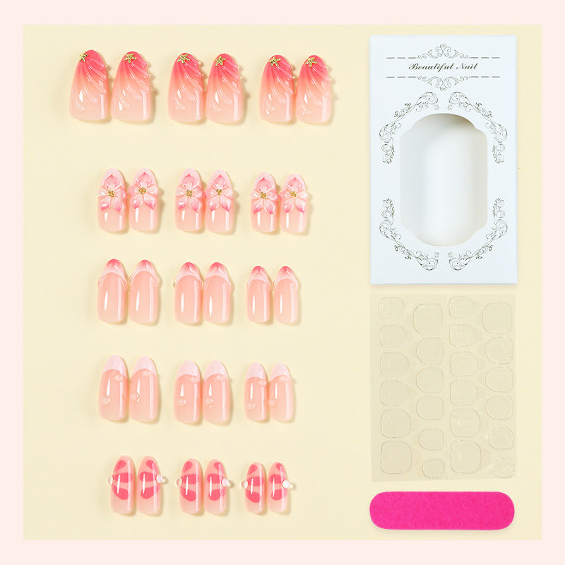 Floral Nail Art Press-On Set Acalora