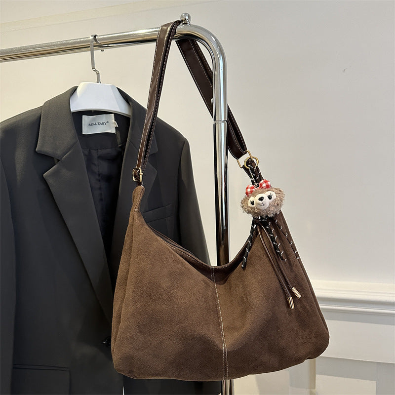 Soft Suede Hobo Handbag Acalora