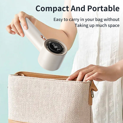 Unisex nan cordless portable high-speed handheld fan with digital display and USB-C fast charging Brehn
