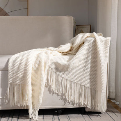 Textured Cozy Throw Blanket