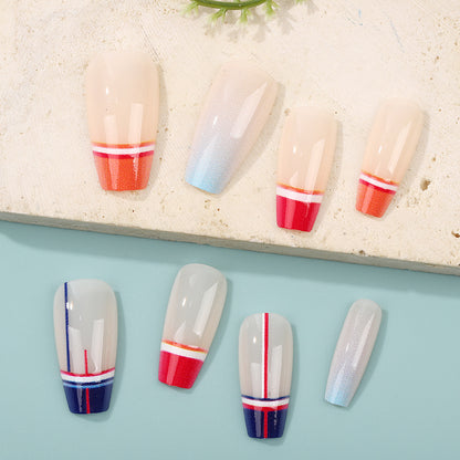 Artificial Nail Set in Modern Gradient Design Acalora