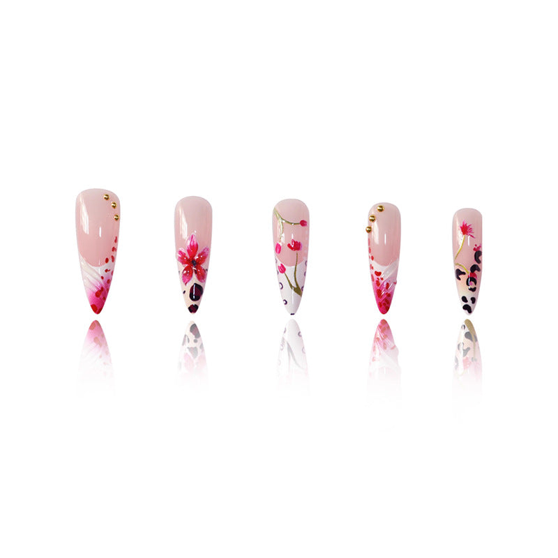 Premium Floral Acrylic Nail Art Set Acalora