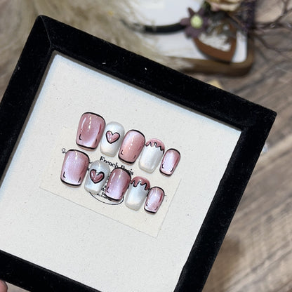 Decorative Floral Stiletto Press-On Nail Set Acalora