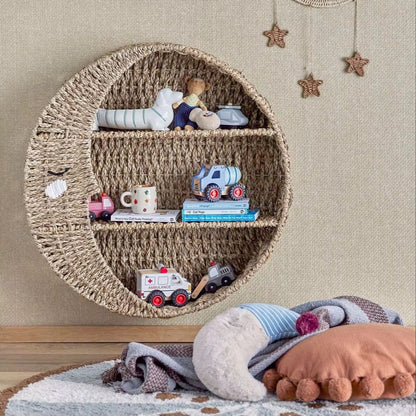 Decorative Wall Basket in Wave Pattern Acalora