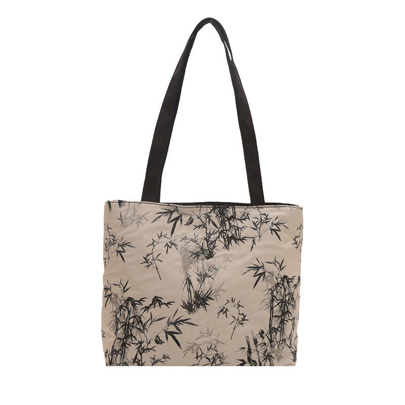 Stylish Bamboo Print Tote Bag Acalora