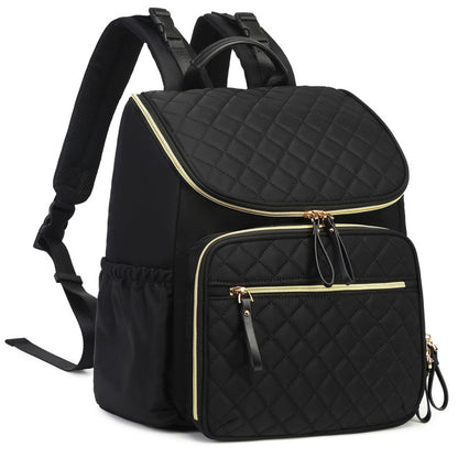 Quilted Multi-Pocket Backpack Acalora