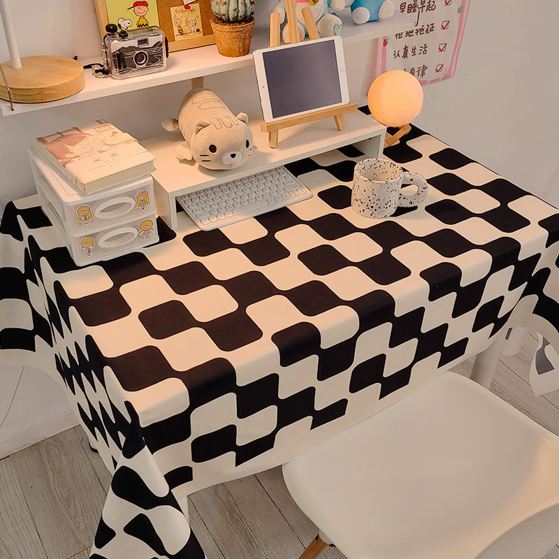 Decorative Checked Tablecloth