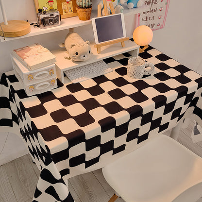 Decorative Checked Tablecloth