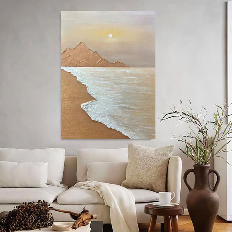 Abstract Coastal Landscape Canvas Art