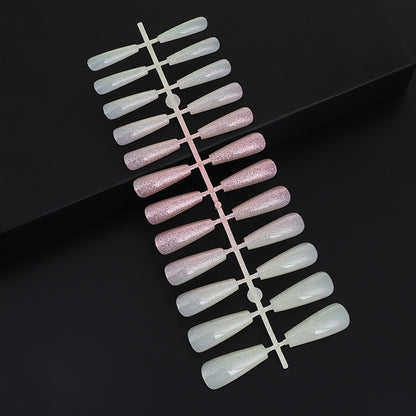 Nail art set with glitter and elegant transitions Acalora