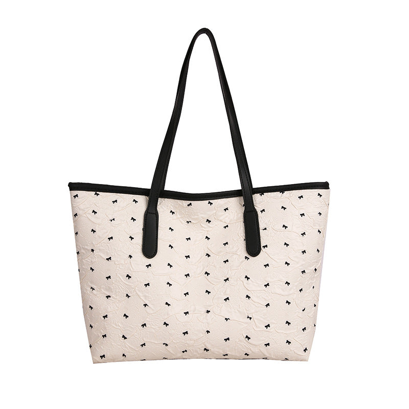 Quilted Tote Bag with Pattern Acalora