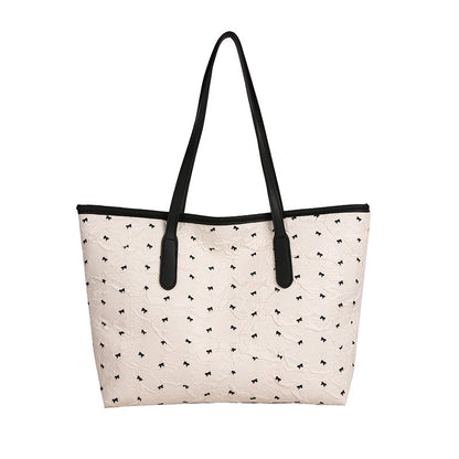 Quilted Tote Bag with Pattern Acalora