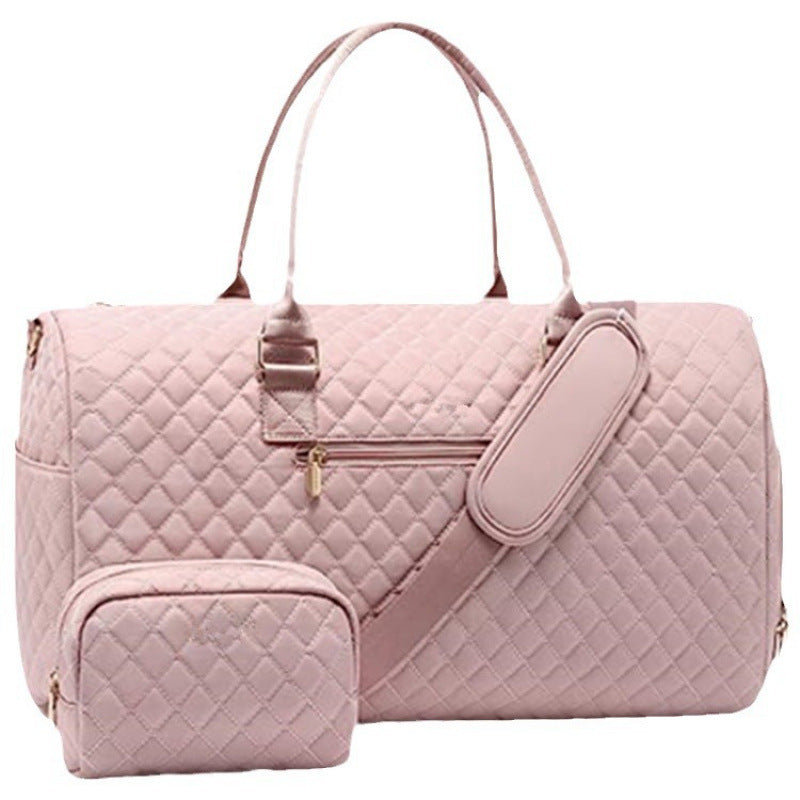 Quilted Weekender Duffle Bag Acalora