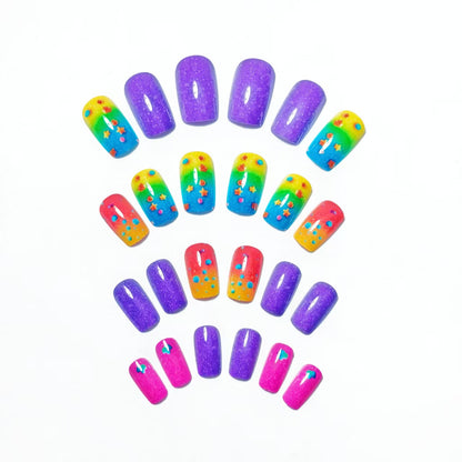 Creative Rainbow Gradient Nail Art Acalora